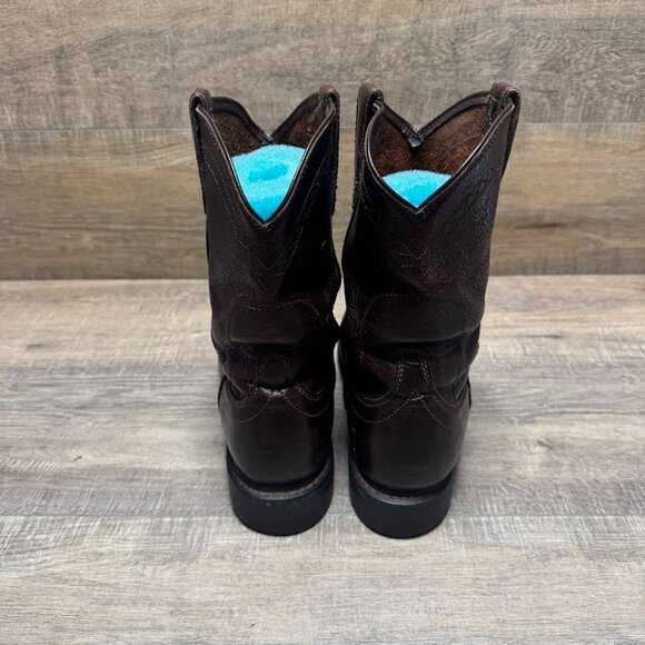 Ariat Roper Brown Leather Cowboy Boots Men's Size 11 - Picture 3 of 6